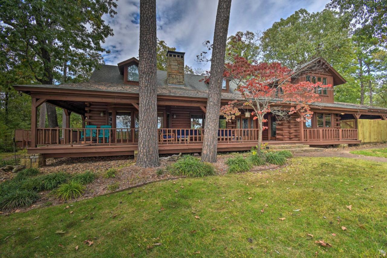 Hilltop Hot Springs Log Cabin With Hot Tub And Grill! Exterior foto